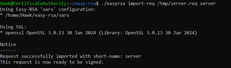 importing the request